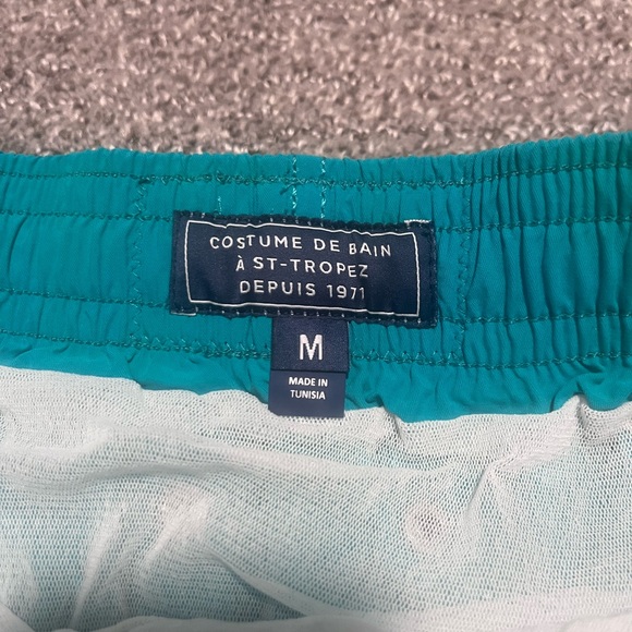 Men’s Vilebrequin Swim Shorts Water Activated Like New Medium M Blue Green - Picture 7 of 10